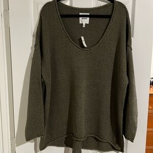 Aerie sage knitted sweater